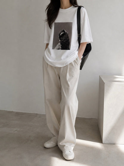 Masked Cat Graphic Tee