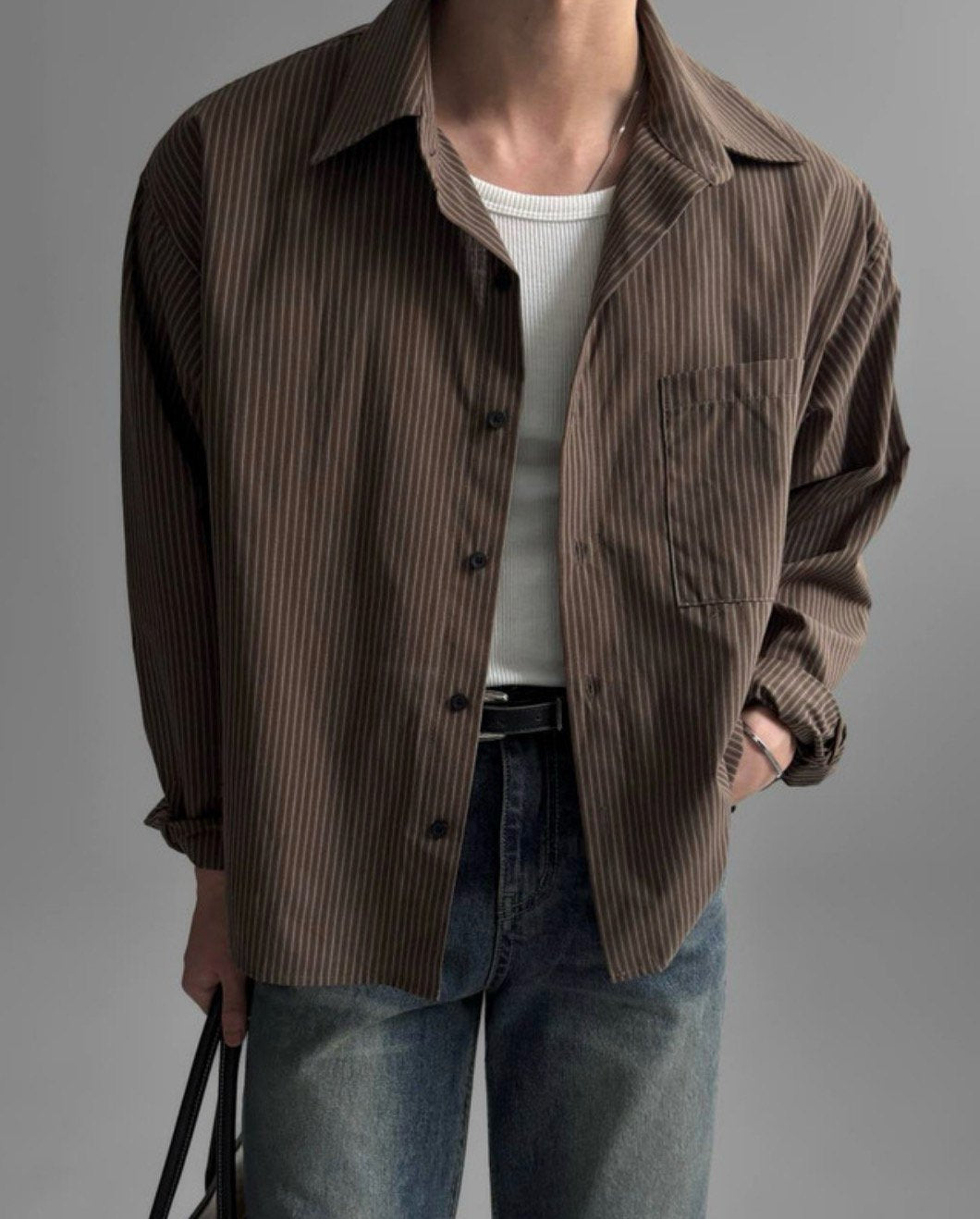 Fine Stripe Relaxed Shirt