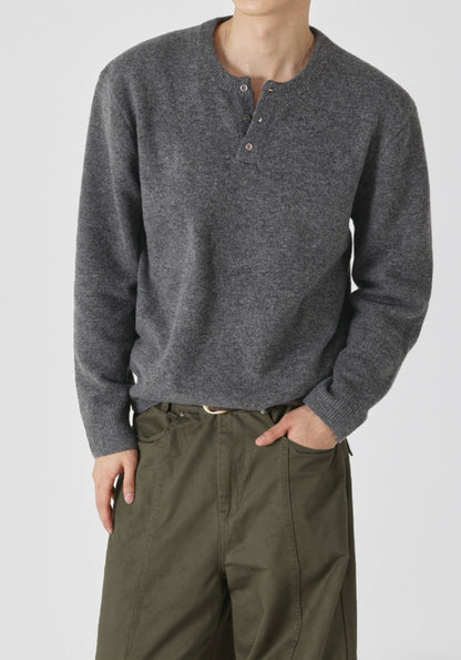Ness Daily Henley Neck Knit