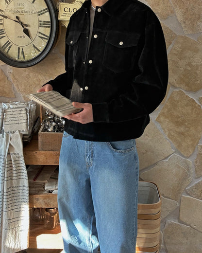 Even Suede Cropped Jacket