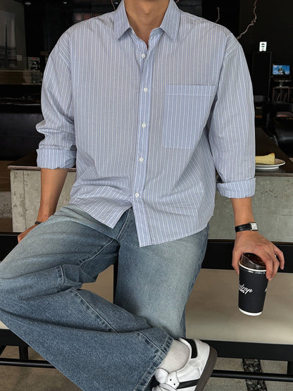 Crop Stripe Shirt