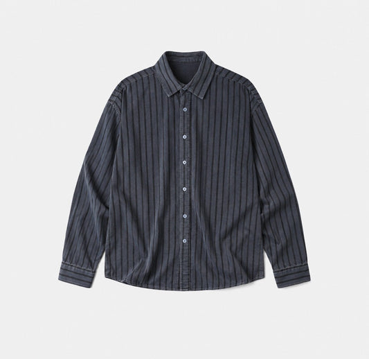 Vintage Pigment Stripe Corduroy Shirt