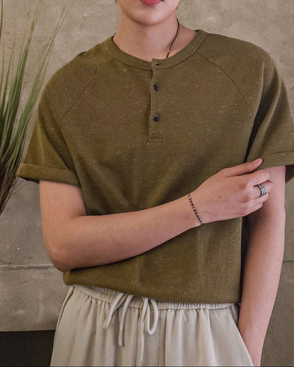 Mellow Henley Knit Tee