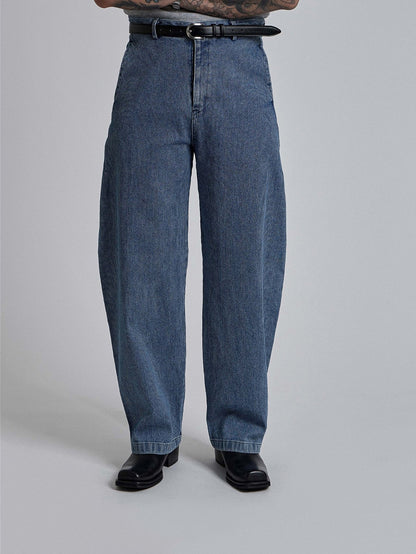 Stripe Denim Curve Pants