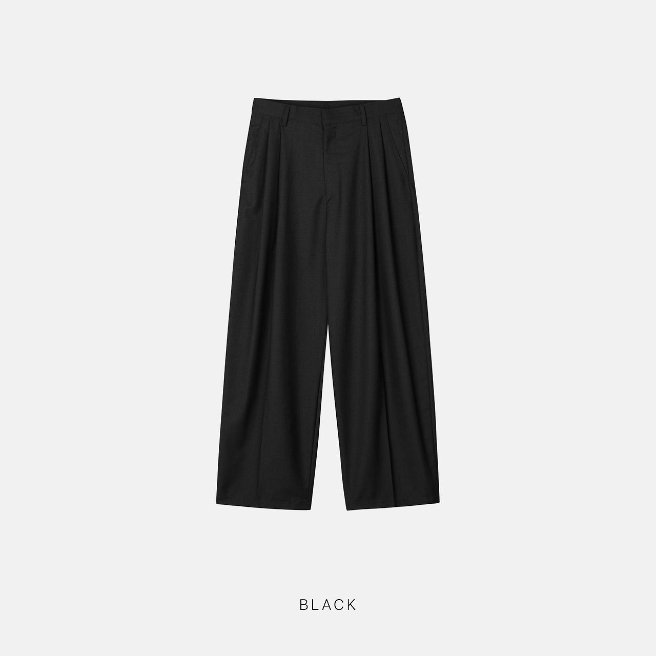 Two-Tuck Balloon Wide Slacks