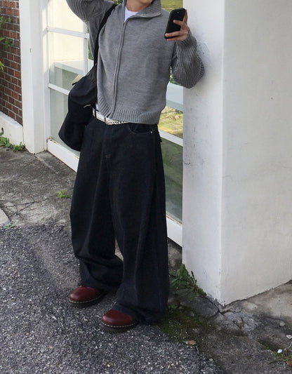 Broad Stripe Denim Set-up