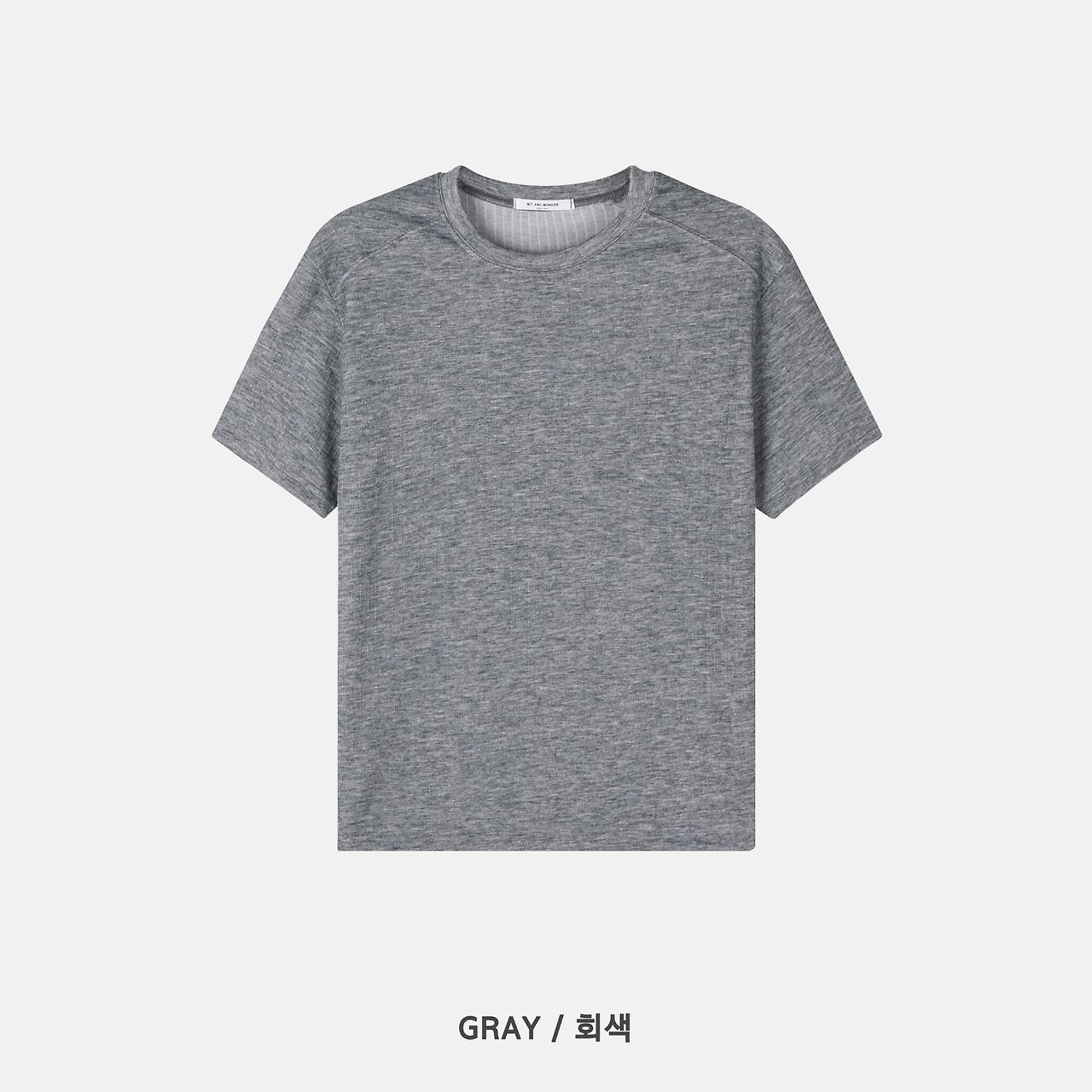 Shoulder Muscle Ribbed T-Shirt
