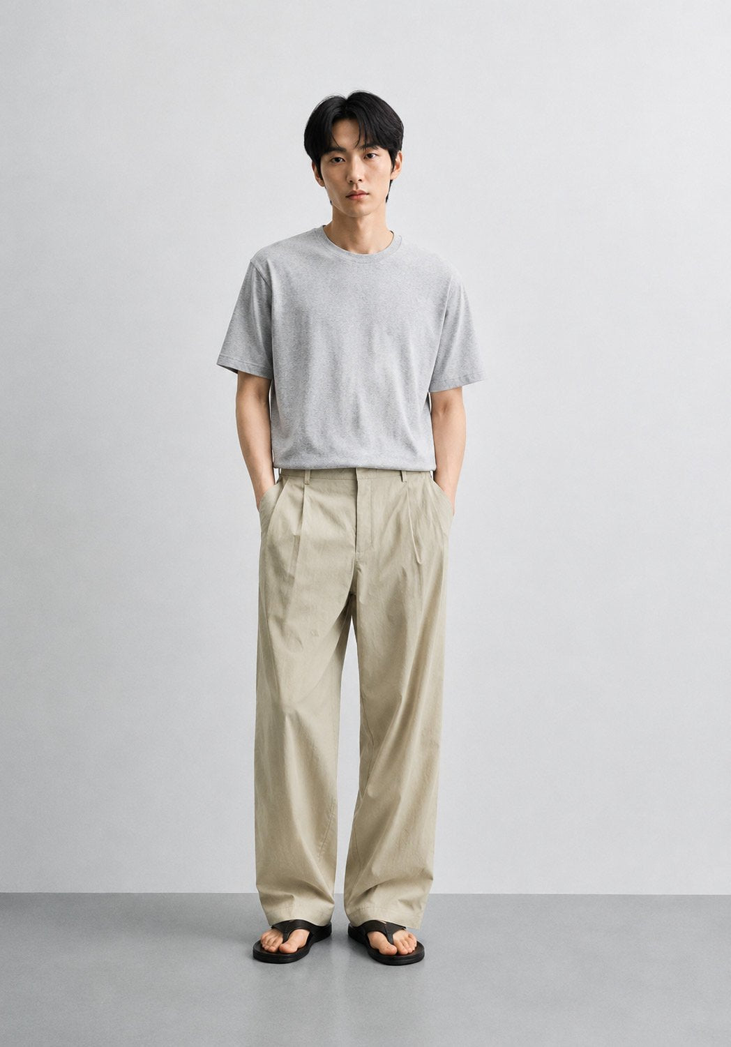 Or One-Tuck Chino Pants