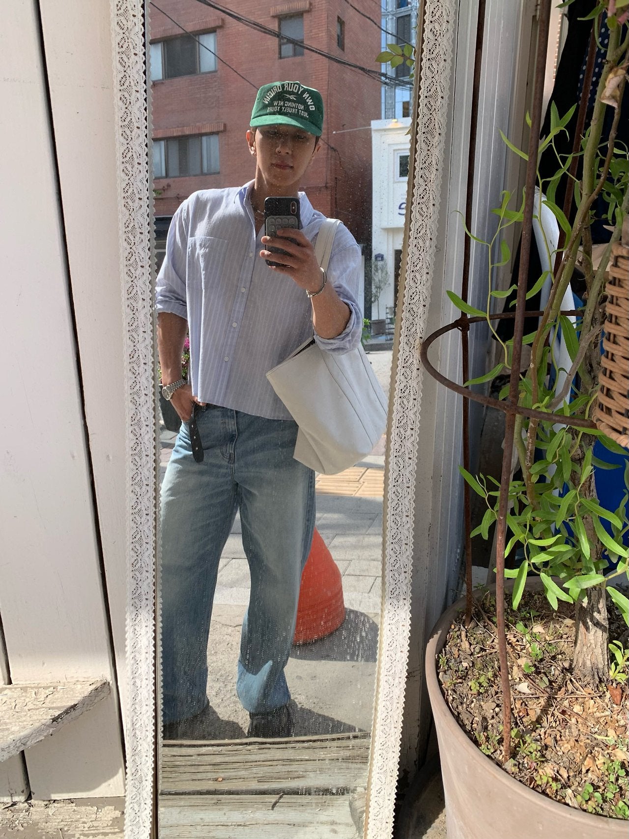 Soda Crop Stripe Shirt