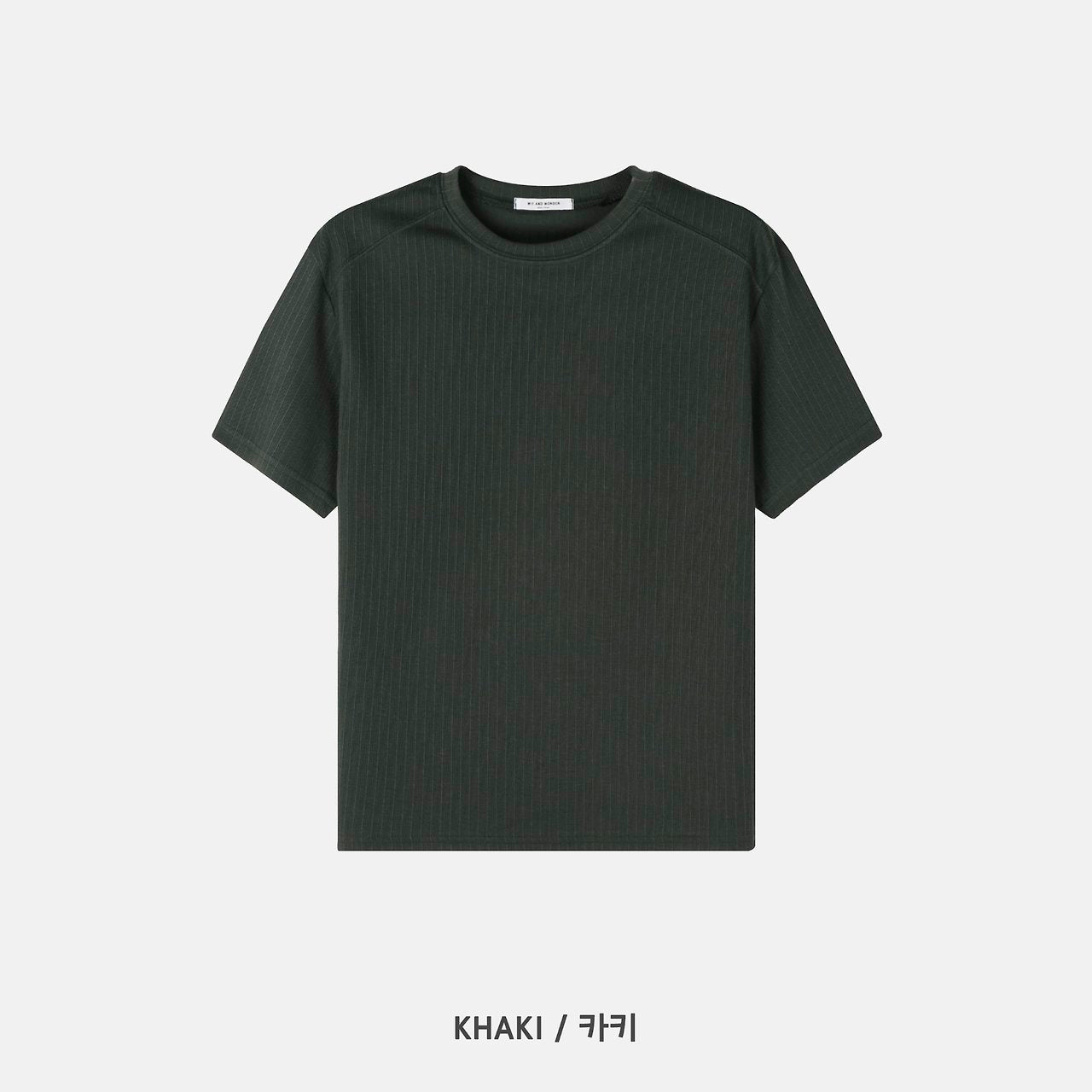 Shoulder Muscle Ribbed T-Shirt