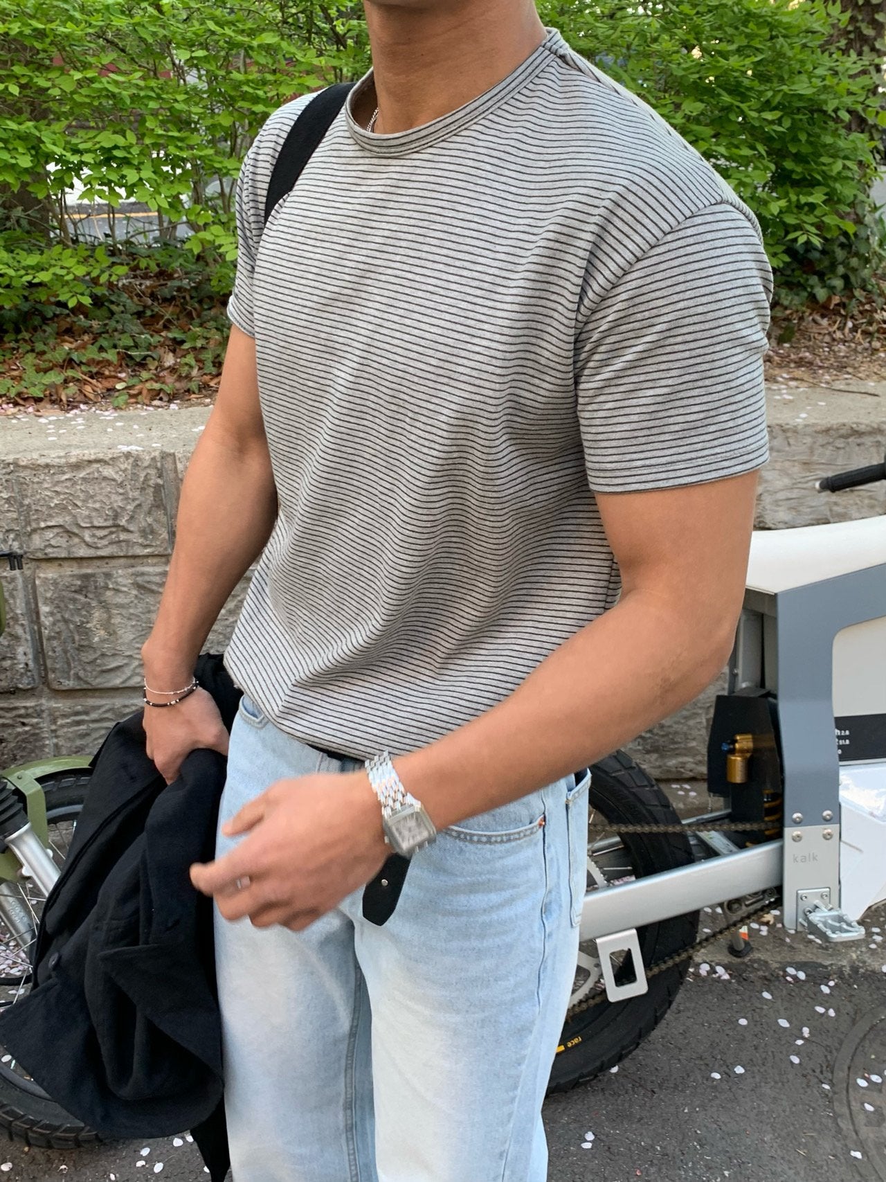 Pigment-Washed Nylon Shirt Jacket