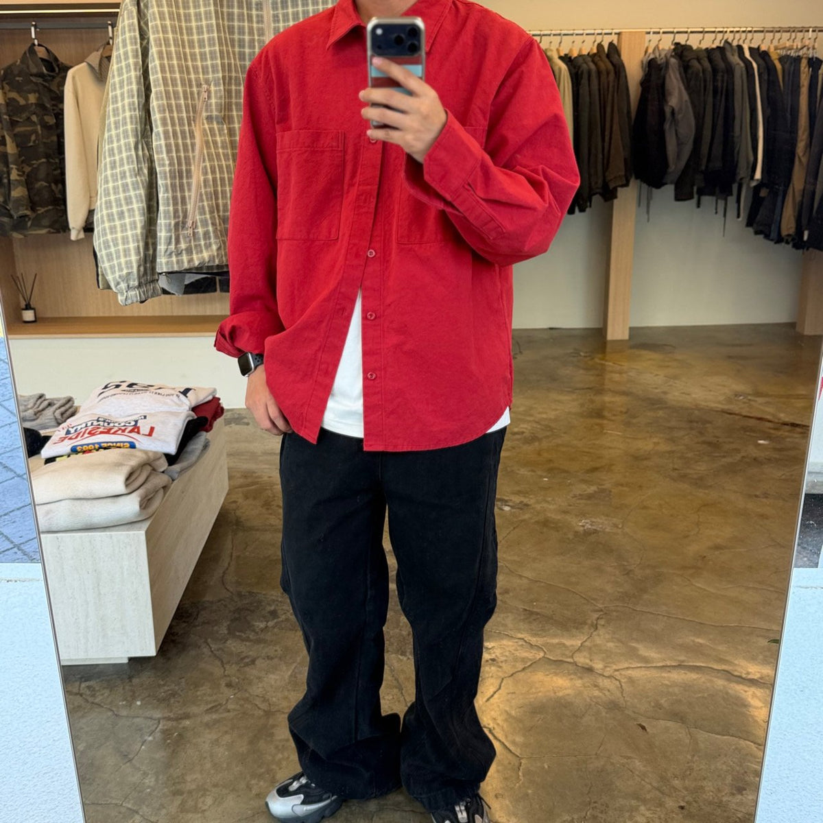 Cotton Pocket Overshirt