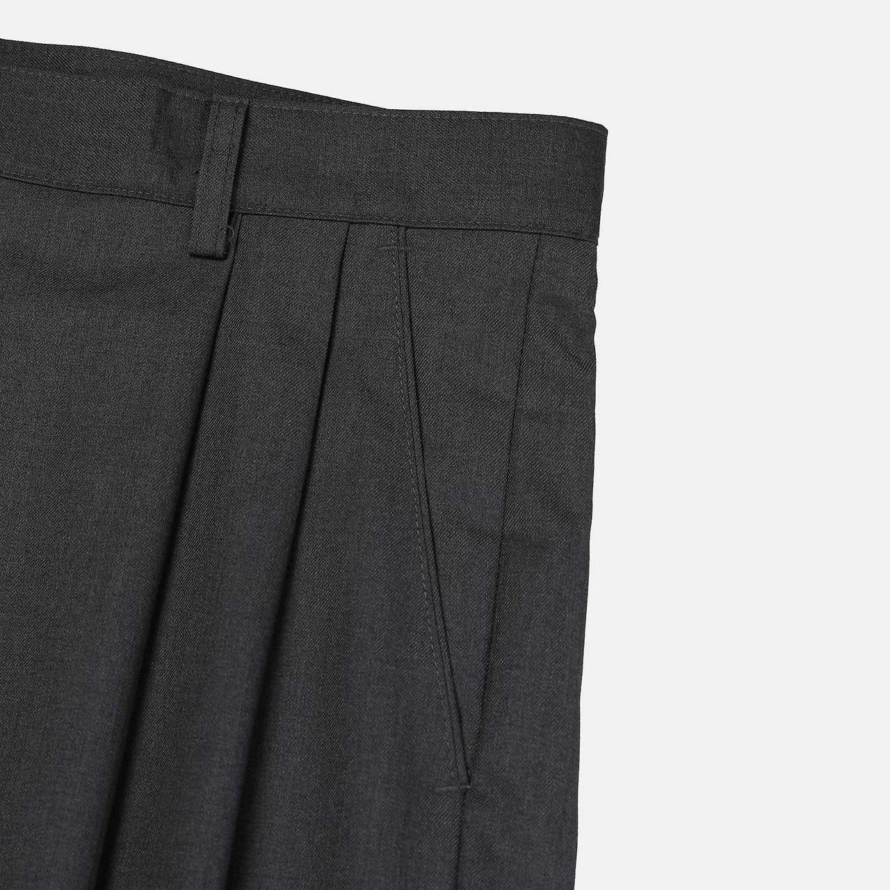 Two-Tuck Balloon Wide Slacks