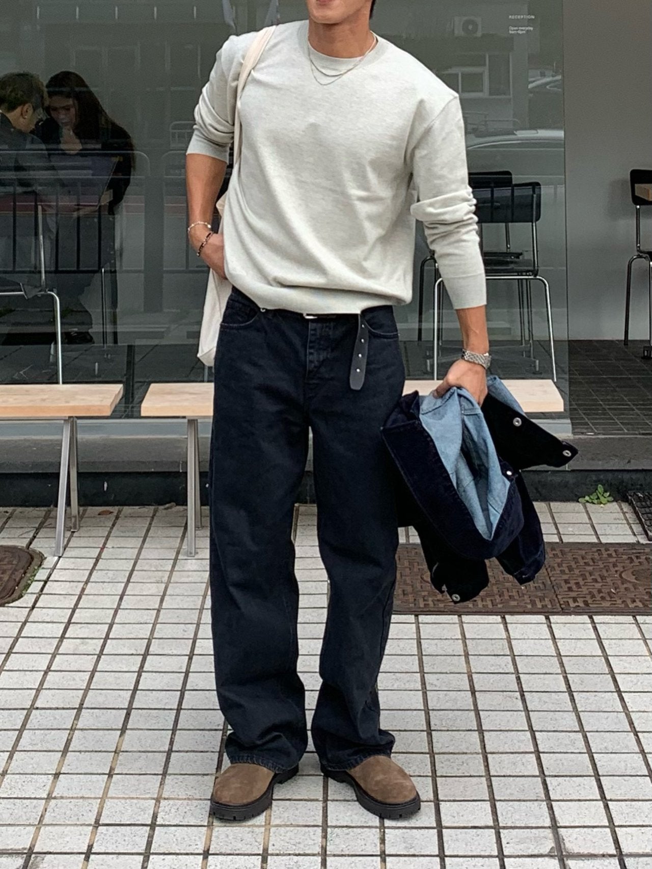 Dying Salt Straight Pants