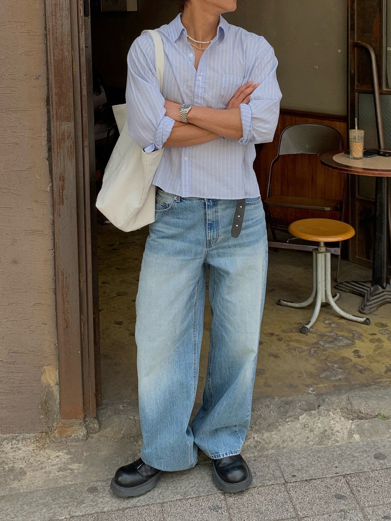 Soda Crop Stripe Shirt
