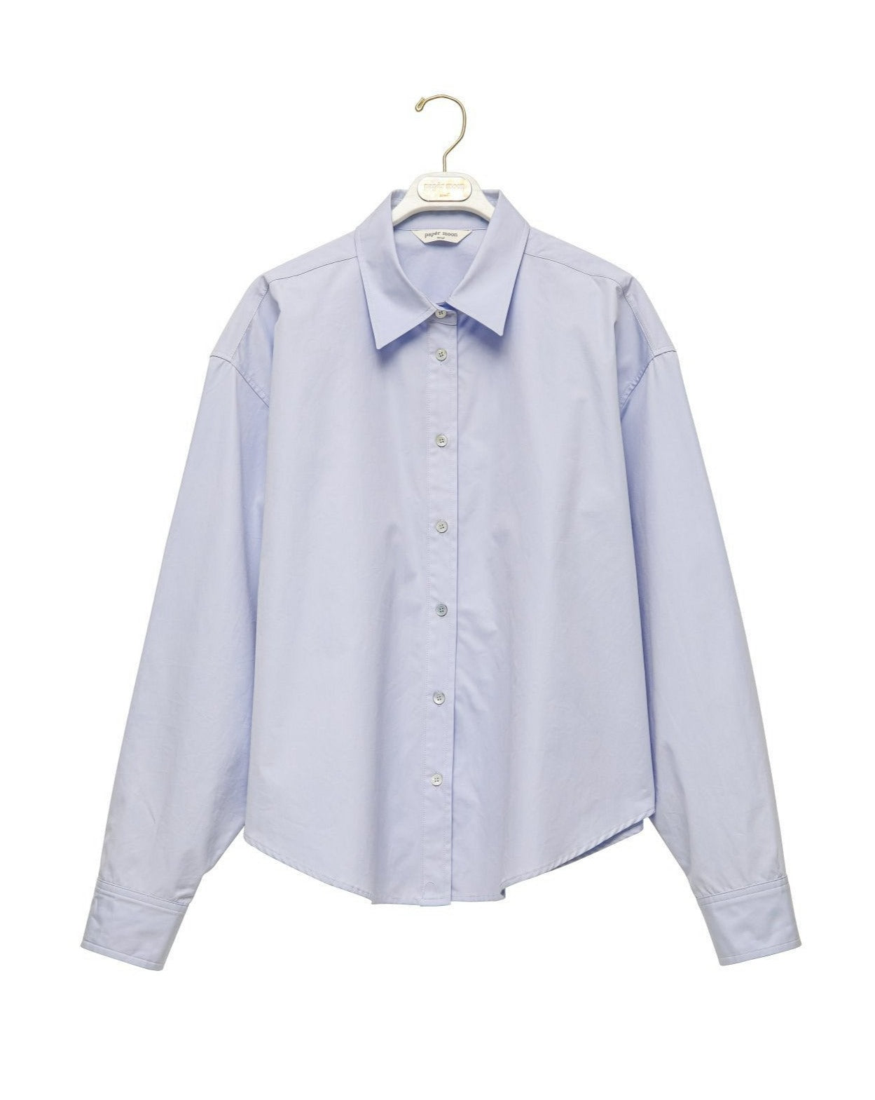 [PAPERMOON] SS / Swing Collar Cotton Button Down Shirt