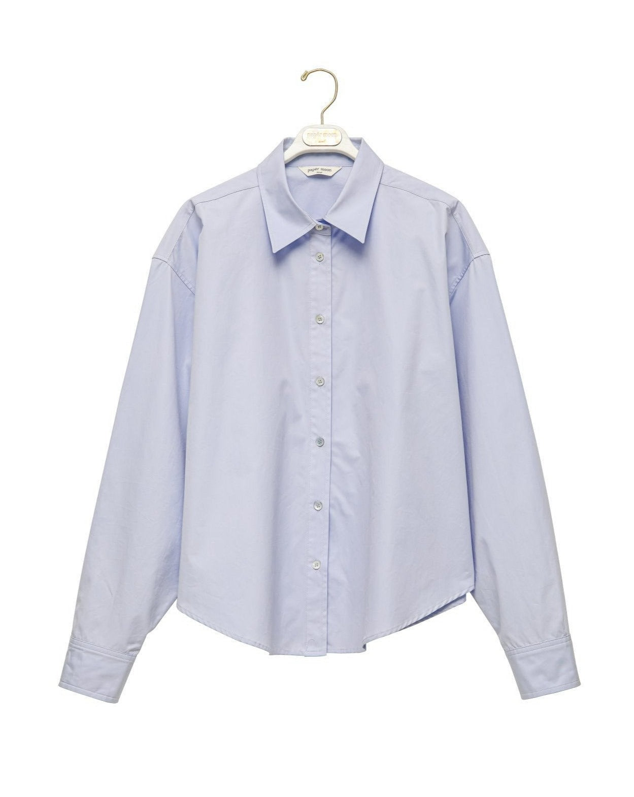 [PAPERMOON] SS / Swing Collar Cotton Button Down Shirt