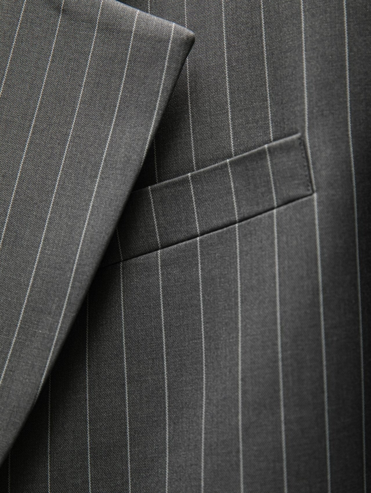 [PAPERMOON] SS / Wide Pin Stripe Set Up Suit Single Blazer