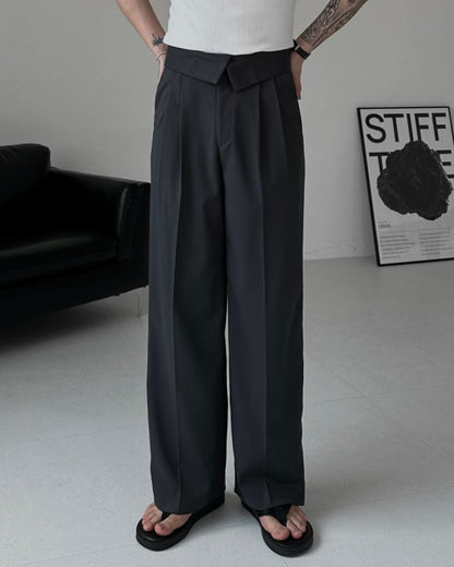 Regle Two-Tuck Wide Slacks