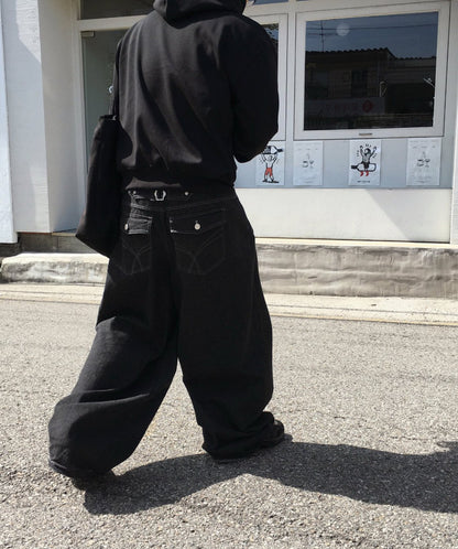 Broad Stripe Denim Set-up