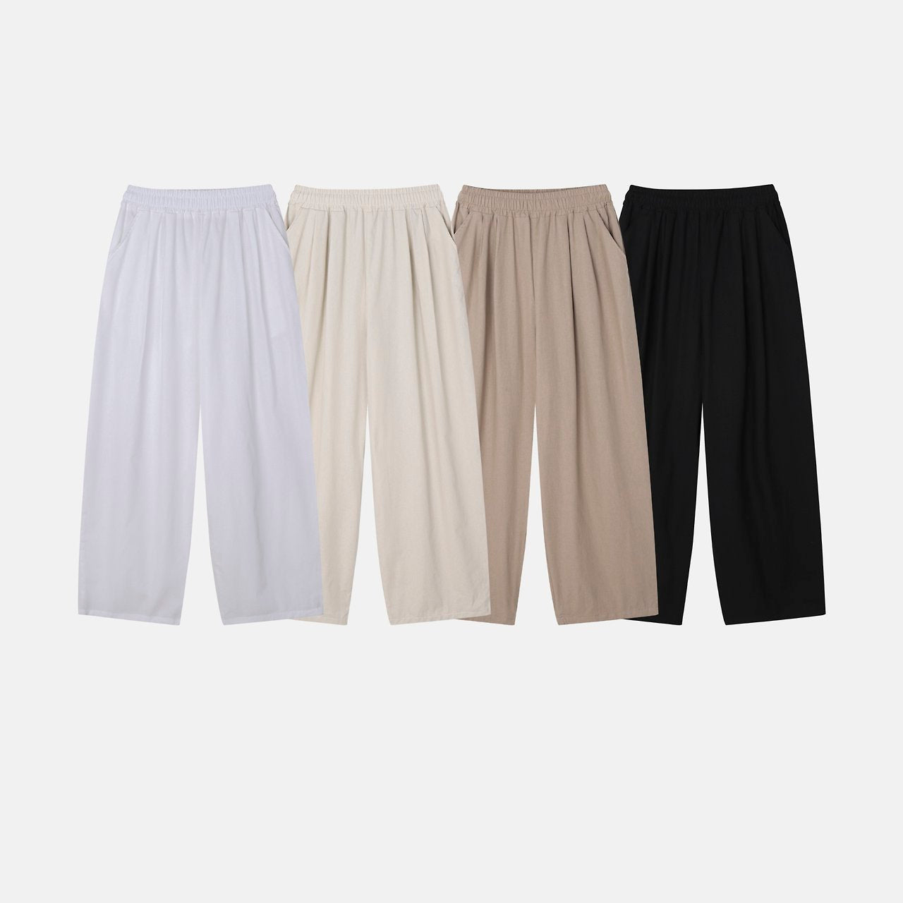 Cotton Linen Balloon String Pants