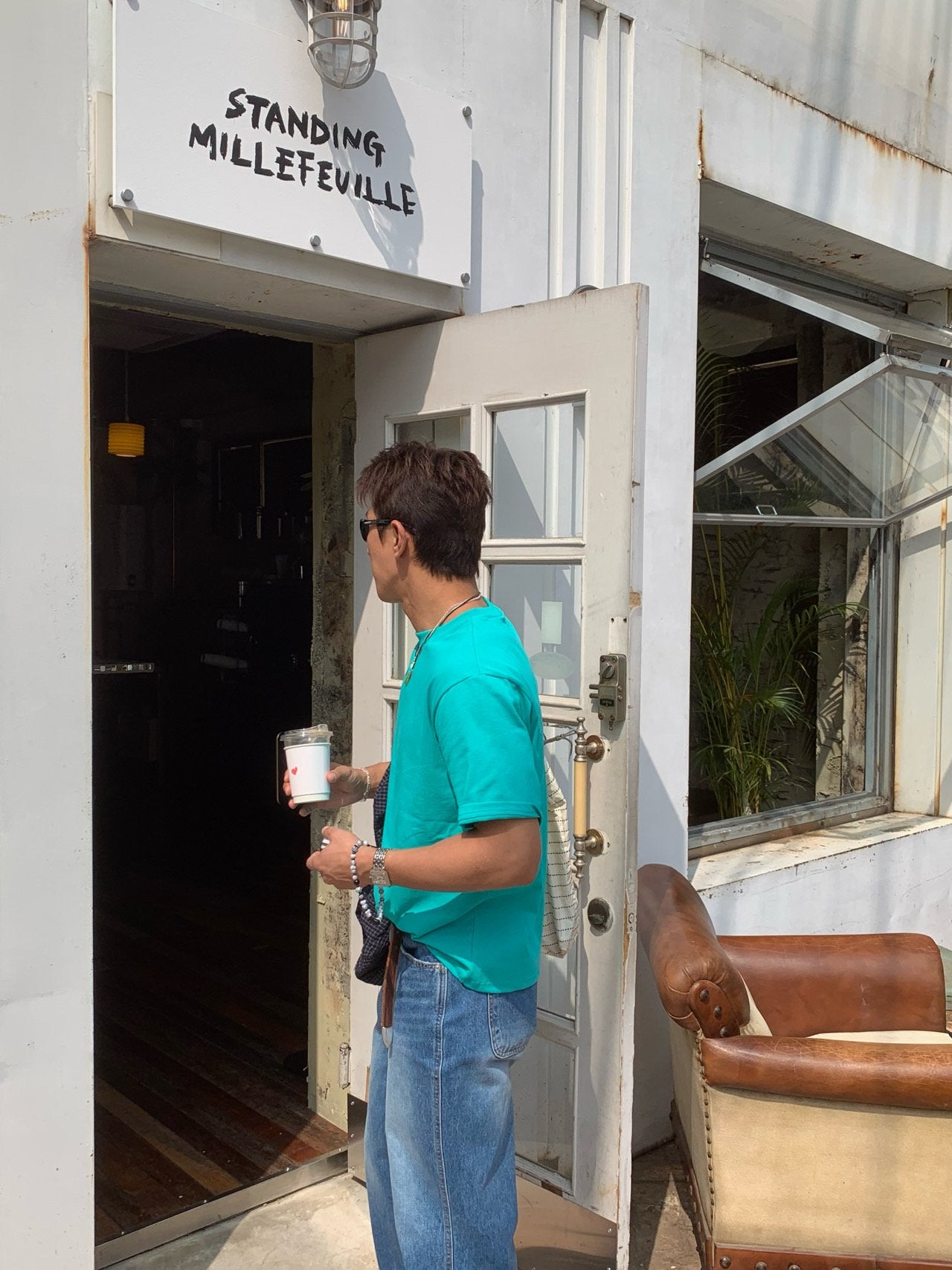 Pigment-Washed Nylon Shirt Jacket