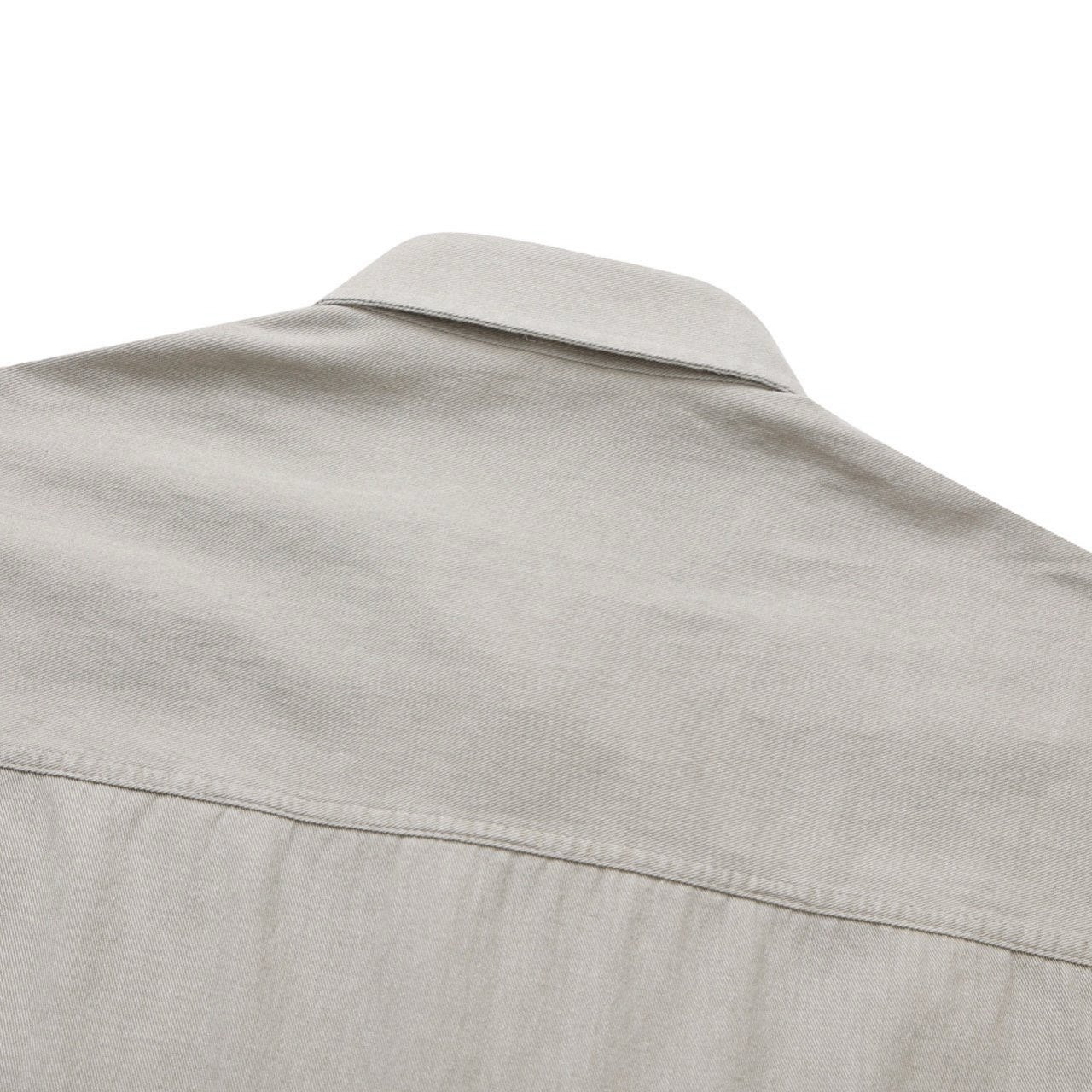 Pigment-Washed Nylon Shirt Jacket