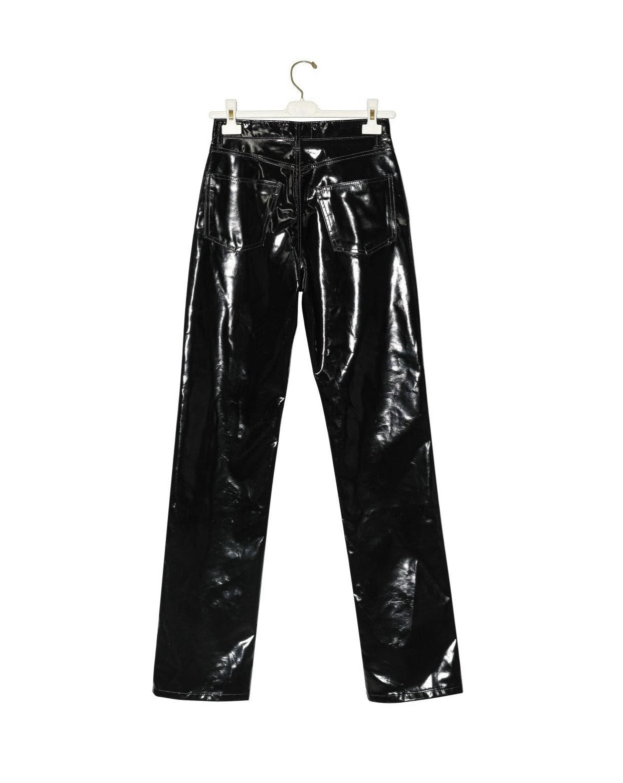 【즉납】【PAPERMOON 페이퍼 문】AW / Patent Vegan Leather Coated Straight Pants