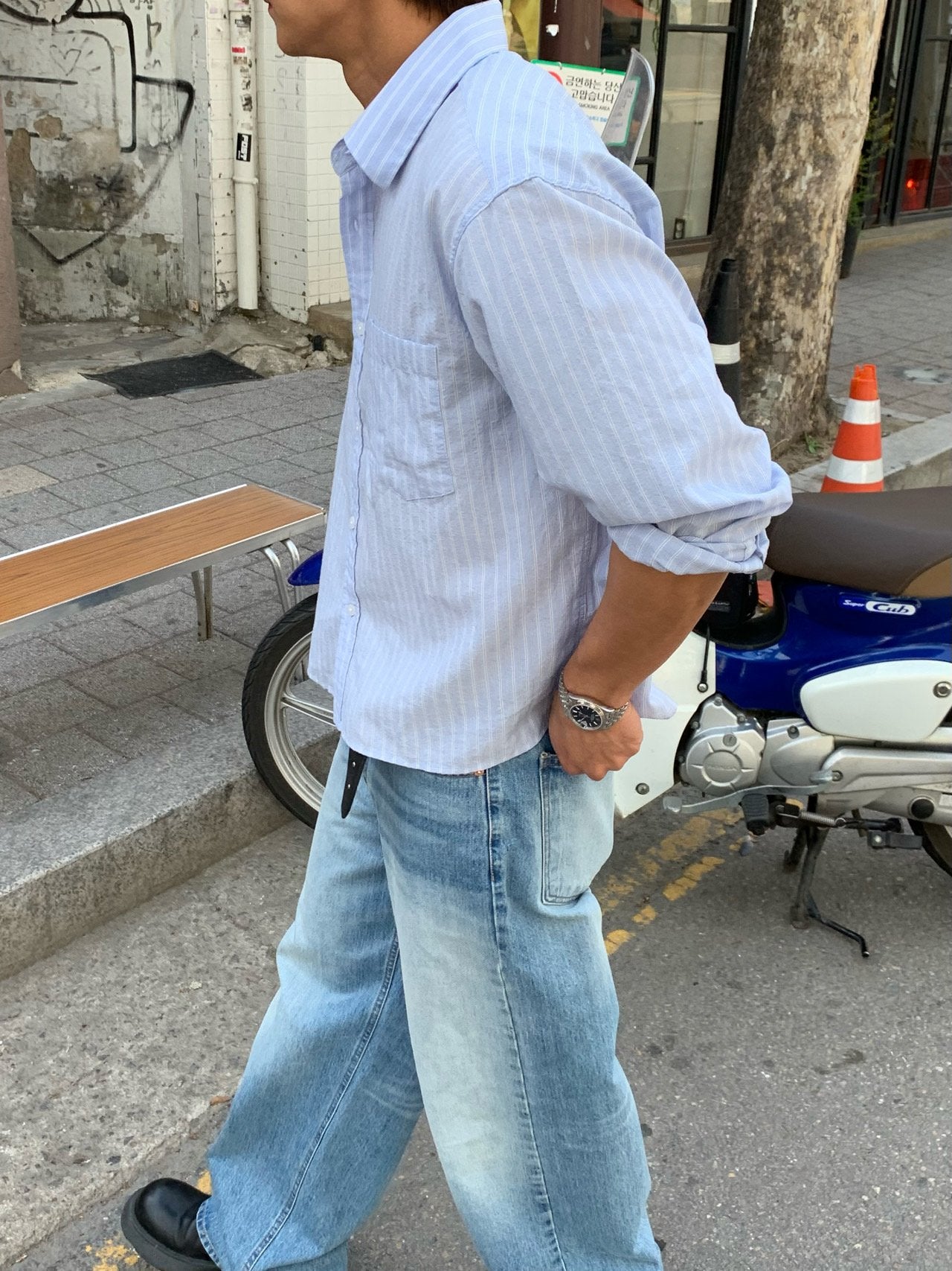 Soda Crop Stripe Shirt