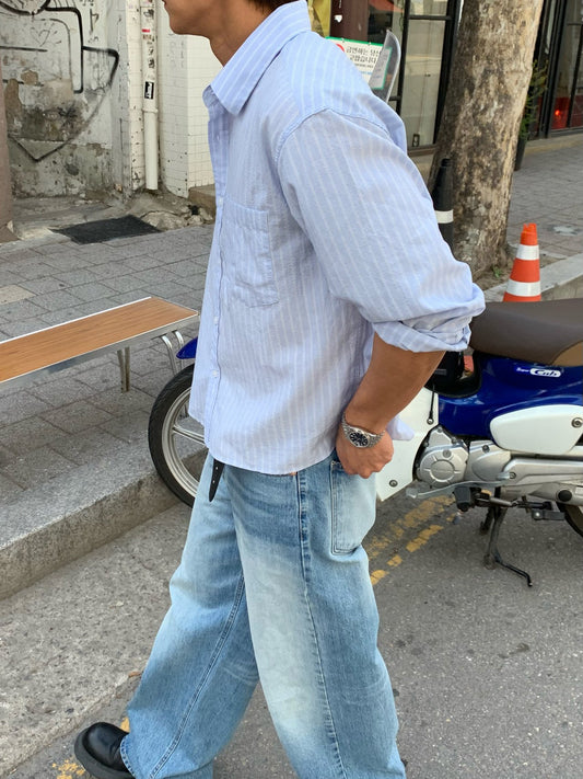 Puckered Wide Pants