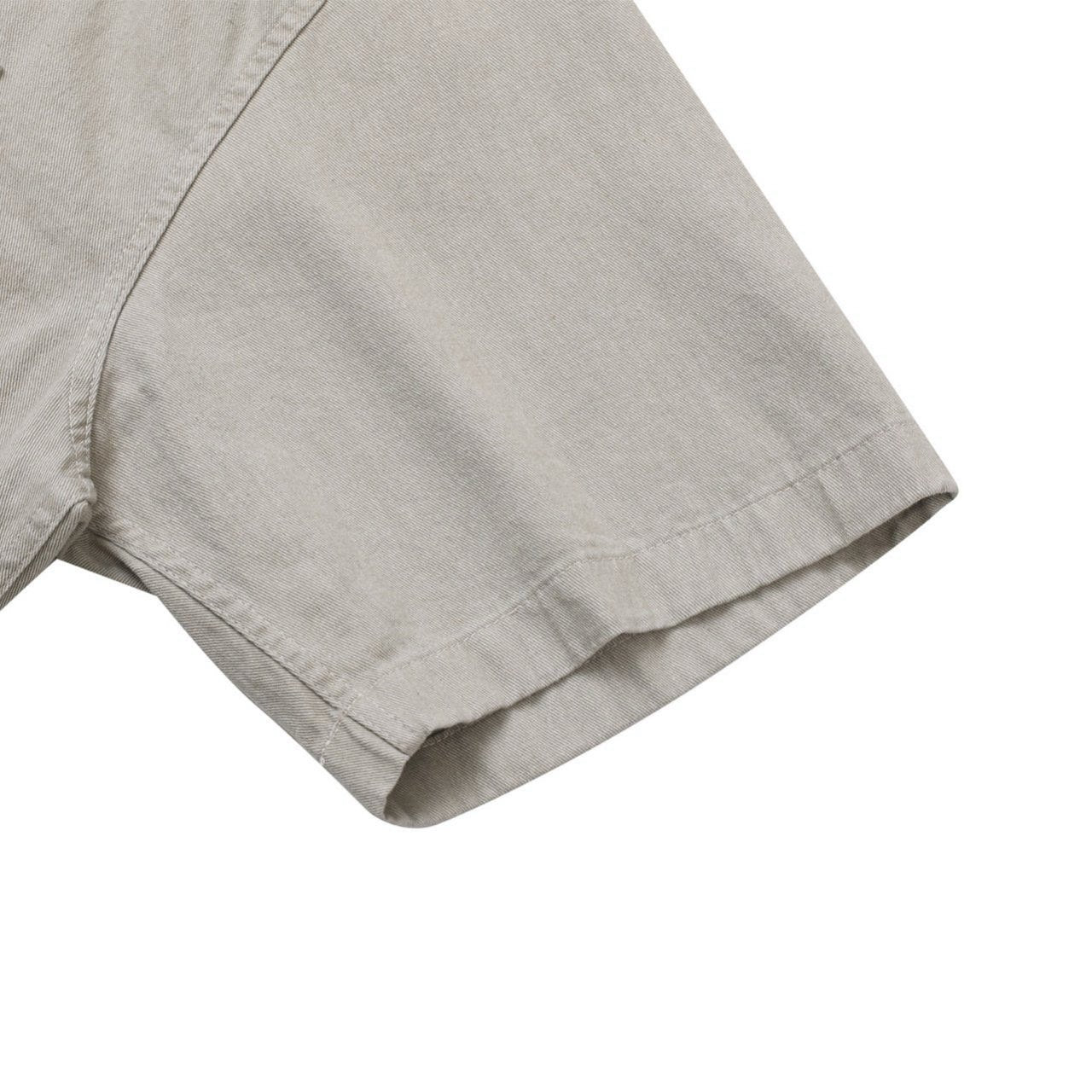 Pigment-Washed Nylon Shirt Jacket