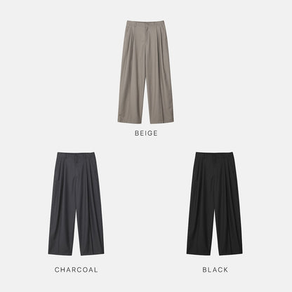 Two-Tuck Balloon Wide Slacks