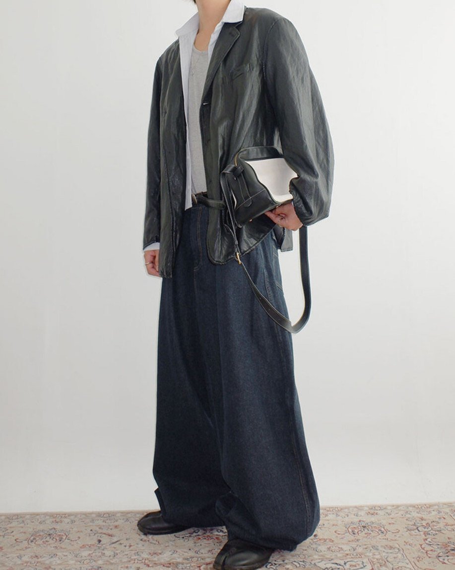 Broad Stripe Denim Set-up