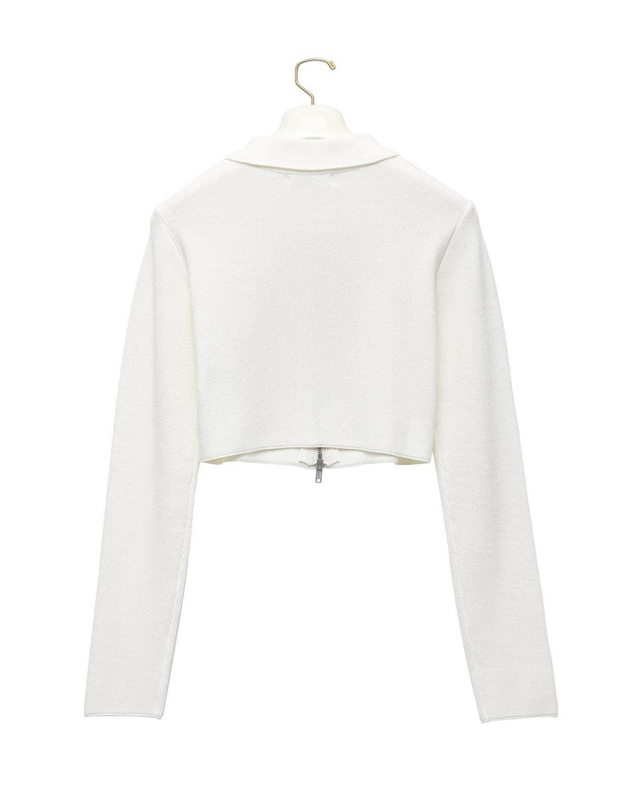 【PAPERMOON 페이퍼 문】SS / Two Way Zipped Detail Cropped Cardigan