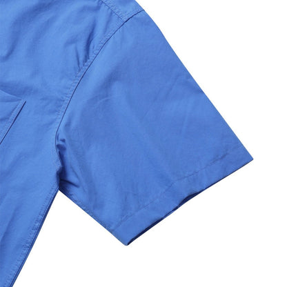 Pigment-Washed Nylon Shirt Jacket