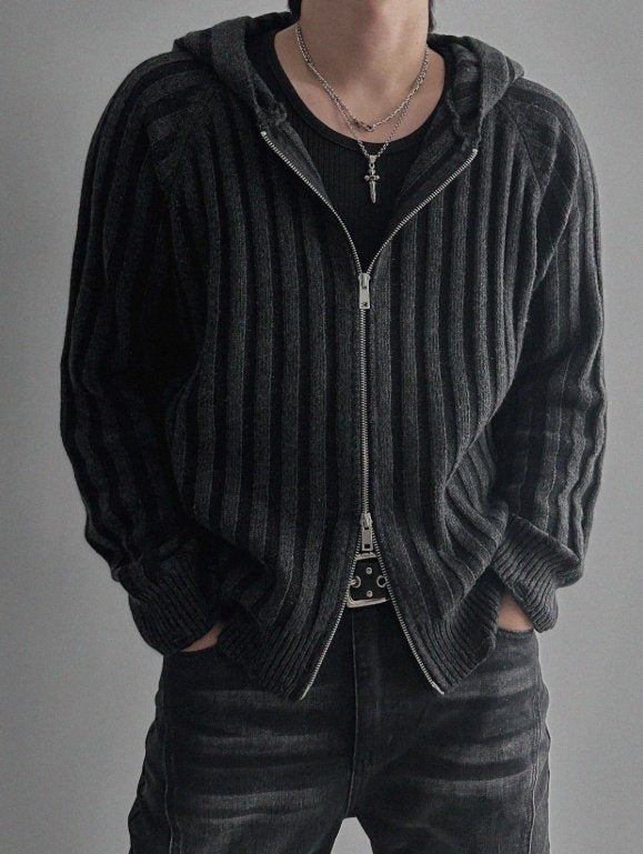 Next Wool Hooded Zip-Up Knit