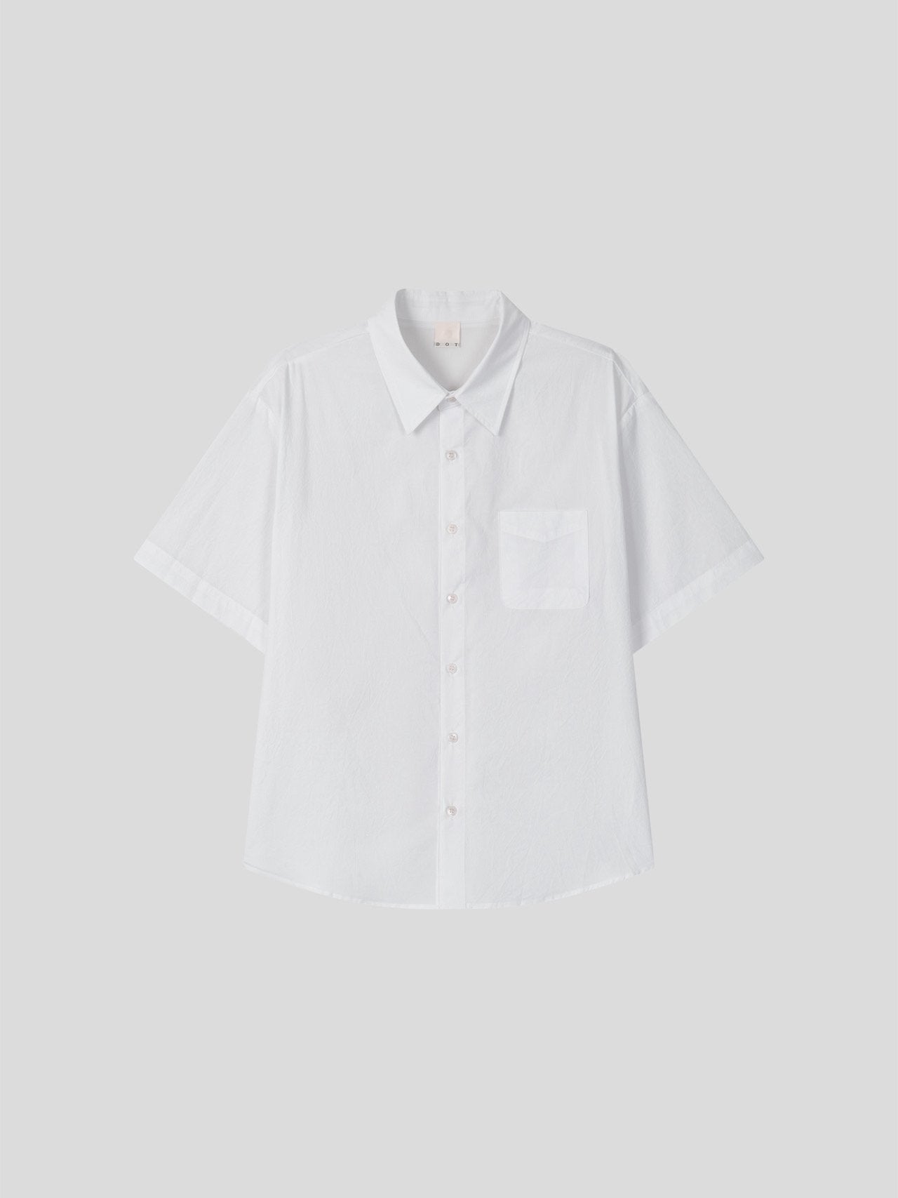 Pigment-Washed Nylon Shirt Jacket