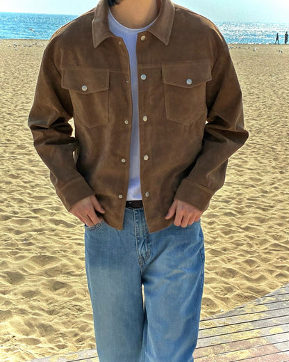 Even Suede Cropped Jacket