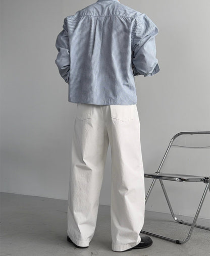 Crop Swing Check Shirt