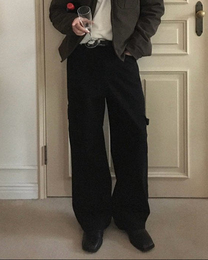 Relaxed Cargo Wide Pants