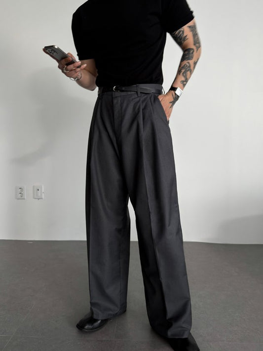 Two-Tuck Balloon Wide Slacks