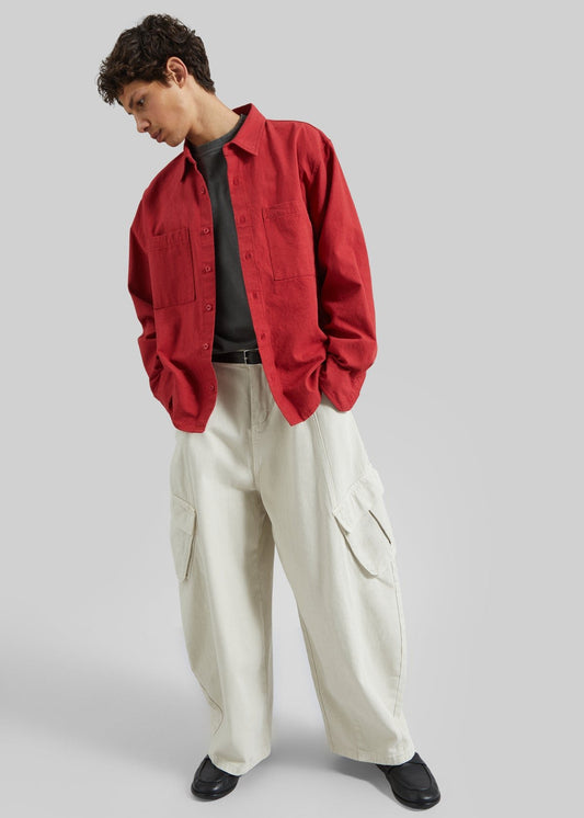 Cotton Pocket Overshirt