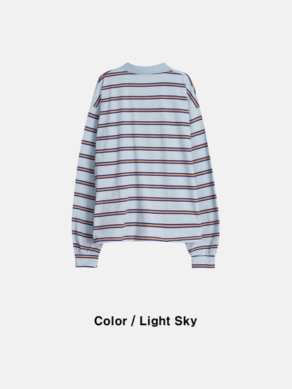STRIPED RUGBY POLO SHIRT