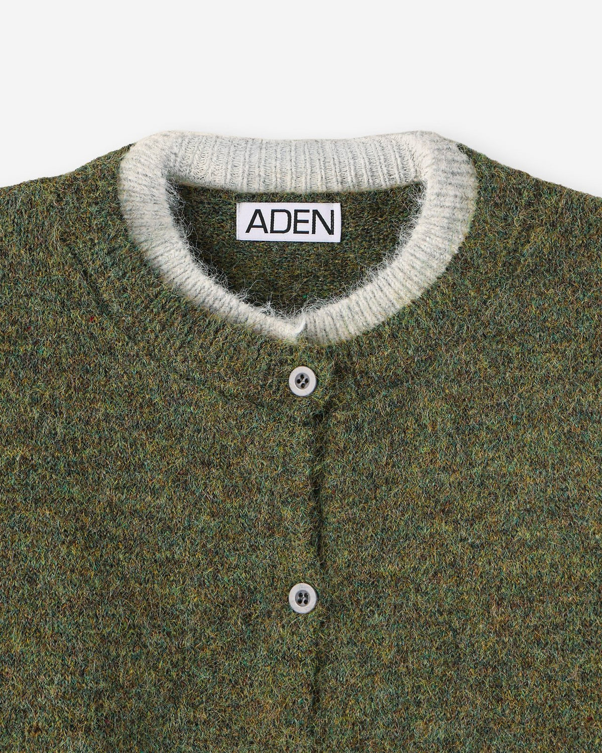 Layered Wool Knit Cardigan