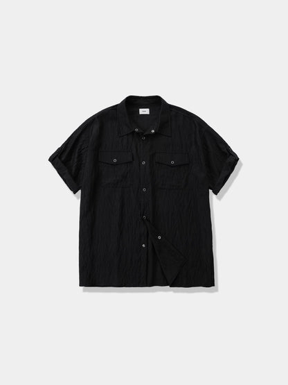Wrinkle Pocket Roll-Up Shirt
