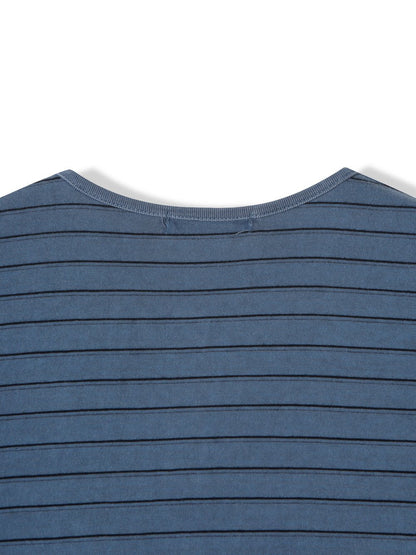 Pigment Stripe Henley Long Sleeve Tee