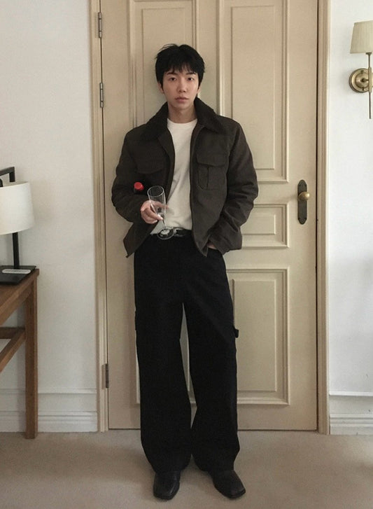 Relaxed Cargo Wide Pants