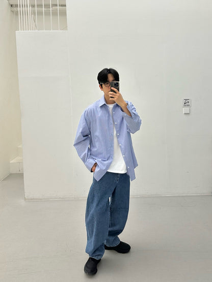 Puckered Wide Pants