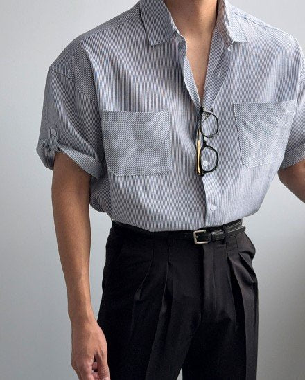 Mood Stripe Short Sleeve Shirt