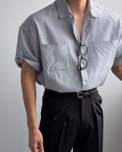 Mood Stripe Short Sleeve Shirt